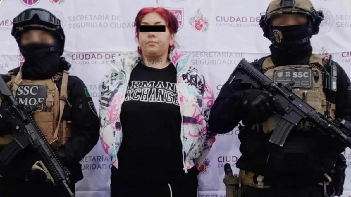 Detienen a 'La Mane', presunta líder de una facción de La Unión Tepito.