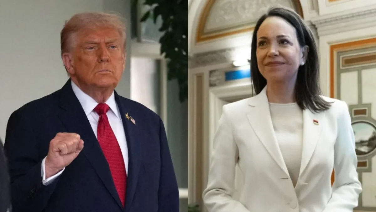 Trump confirmó que María Corina Machado le entregó su medalla del Nobel de la Paz por ‘el trabajo que he realizado’.