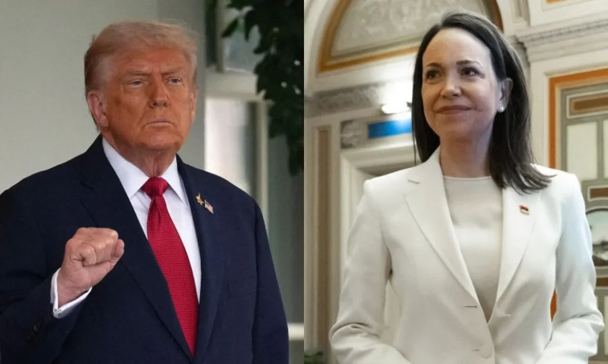 Trump confirmó que María Corina Machado le entregó su medalla del Nobel de la Paz por ‘el trabajo que he realizado’.