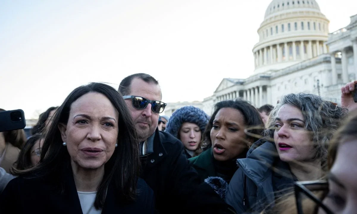 La lider opositora, María Corina Machado, ofreció una entrevista con Fox News tras su reunión con el presidente de EU, Donald Trump.