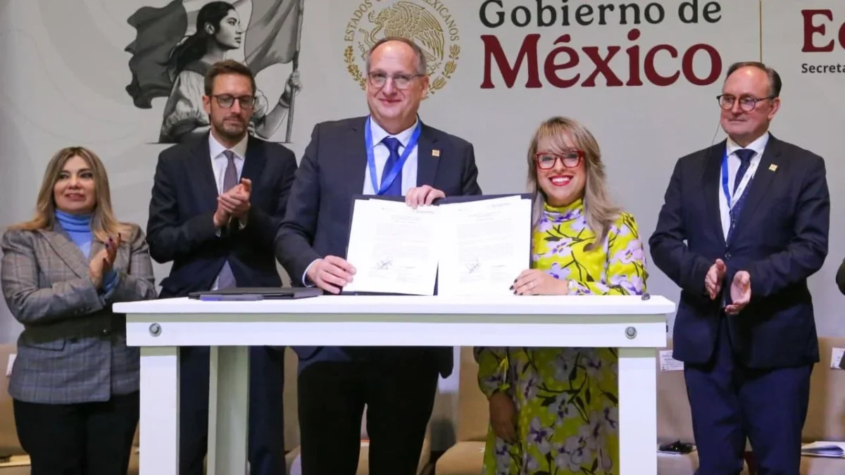 Secretaría de Economía informó que México y Alemania firmaron plan de trabajo para fortalecer el intercambio de infraestructura de calidad.
