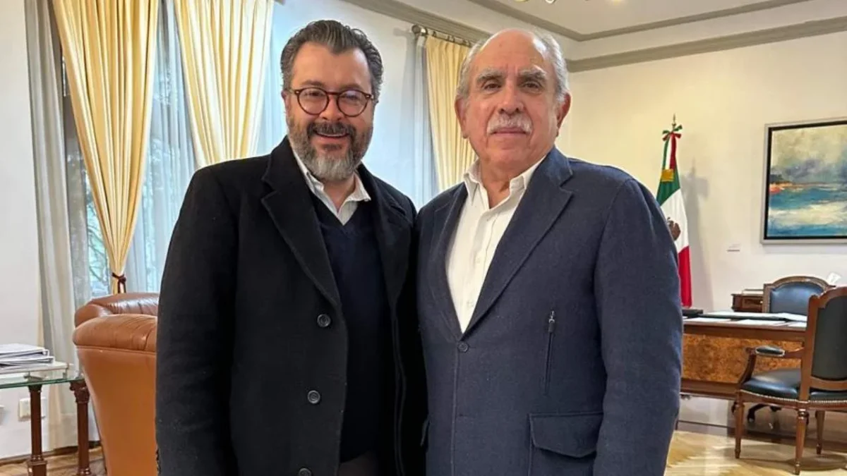 El presidente del TEPJF, Gilberto Bátiz García, sostuvo una reunión con Pablo Gómez, titular de la Comisión Presidencial para la reforma electoral.