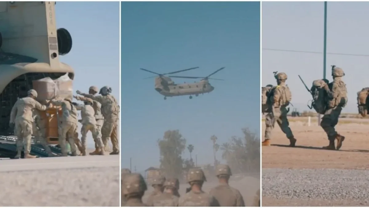 Se registra aumentó de la presencia militar y de seguridad del gobierno de Estados Unidos en la frontera en California.