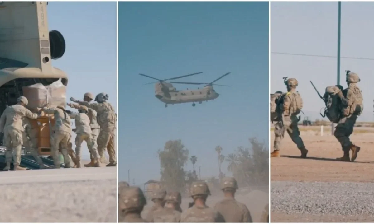 Se registra aumentó de la presencia militar y de seguridad del gobierno de Estados Unidos en la frontera en California.