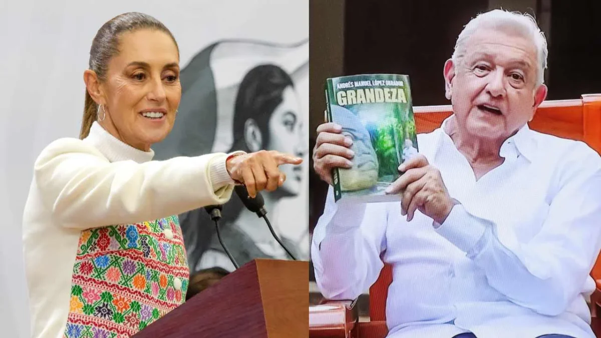 Claudia Sheinbaum recomendó al pueblo leer el libro 'Grandeza' del expresidente AMLO.