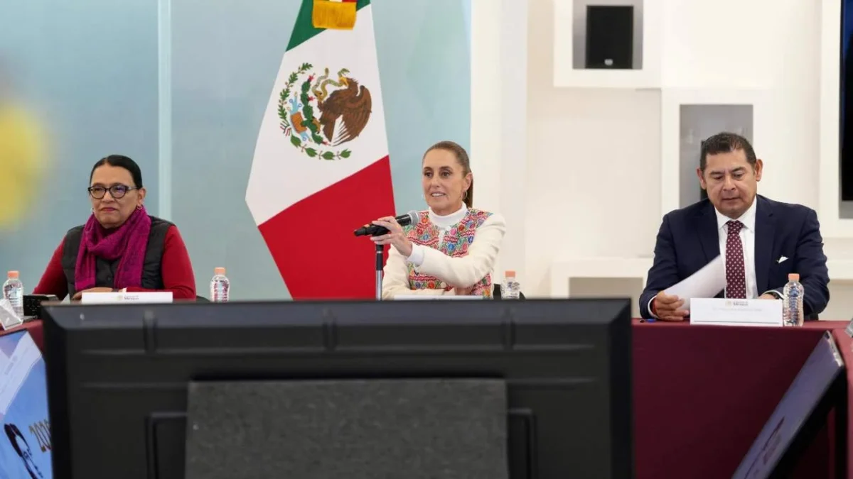 La presidenta Claudia Sheinbaum se reúne con empresarios de Puebla.