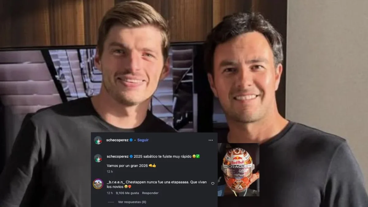 Entre los recuerdos de 2025, Checo Pérez reveló el momento en que Verstappen le regaló su casco, calificándolo de mejor compañero y amigo.