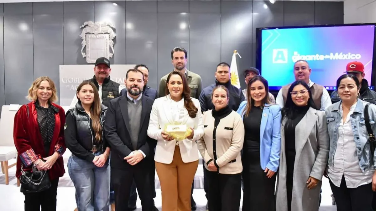 La gobernadora Tere Jiménez anuncia alianza de Aguascalientes con Uruguay para fortalecer empresas locales.