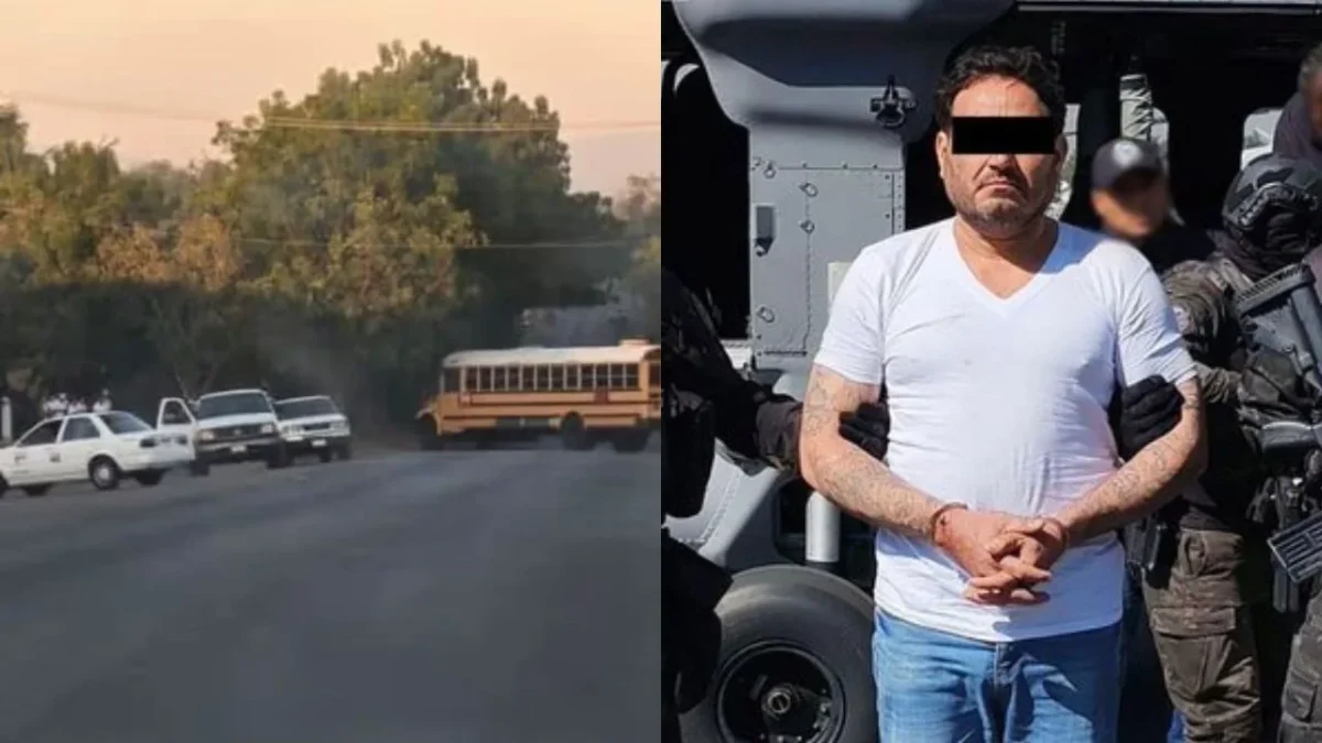 Luego de la detención de ‘El Botox’, se reportaron bloqueos carreteros en el municipio de Apatzingán, en el estado de Michoacán.