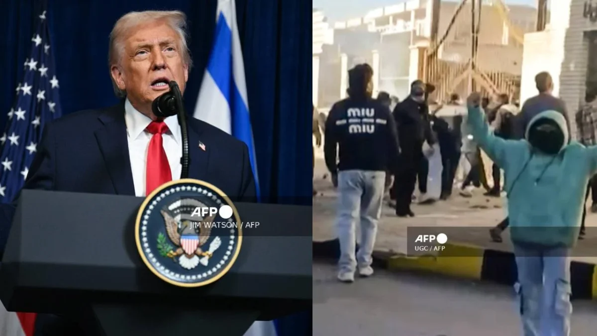 El presidente de EU, Donald Trump, amenaza a Irán si mata a manifestantes en protestas.