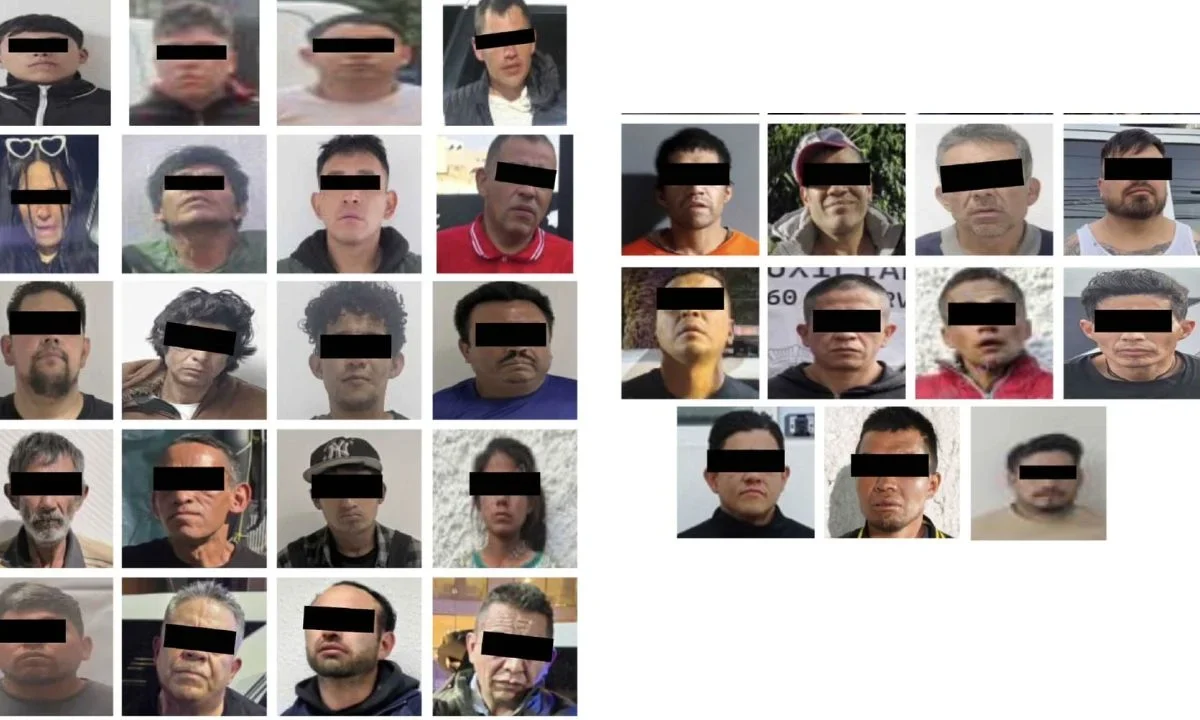 Personal de la SSC ha detenido a 31 personas relacionadas con el robo de autopartes en nueve alcaldías, recuperando faros, espejos, baterías y diversas herramientas durante operativos.