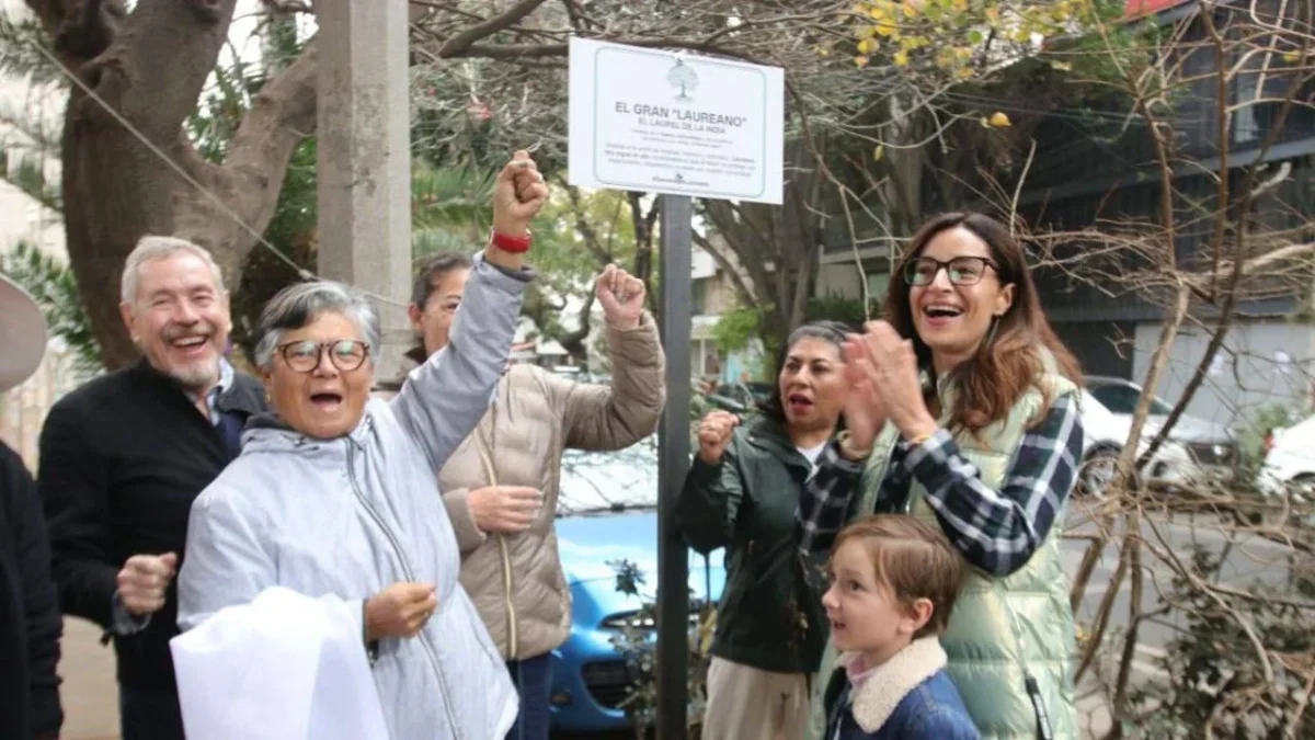Develan placa al árbol Laureano y exigen protección a defensores del medio ambiente