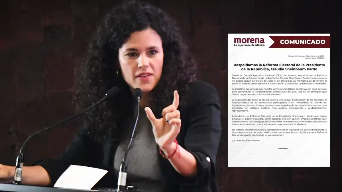 Morena reforma electoral Luisa Alcalde