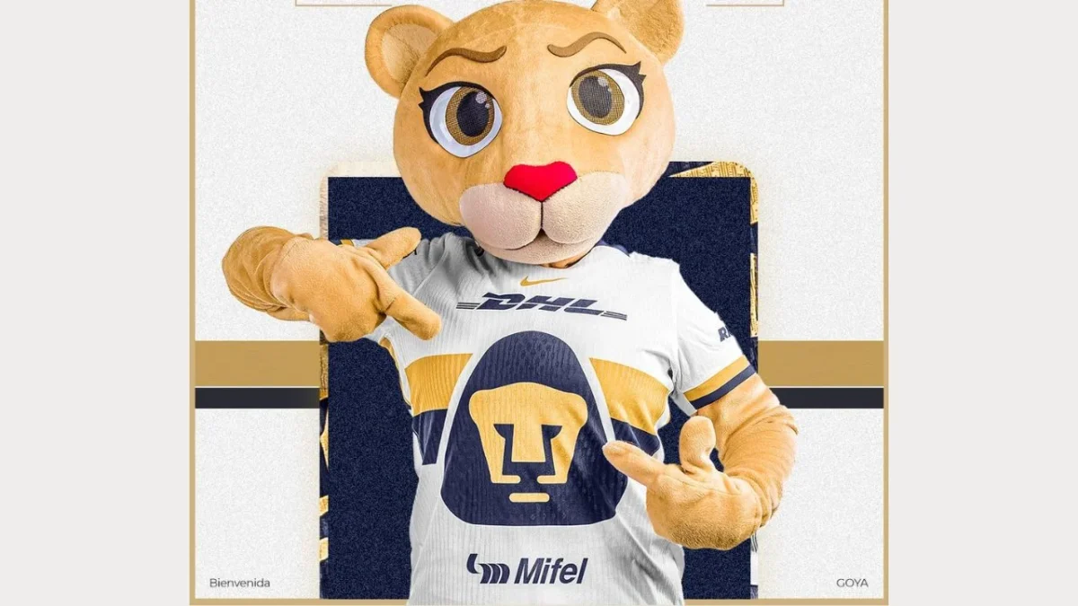 Pumas presenta a Goya, botarga del equipo femenil