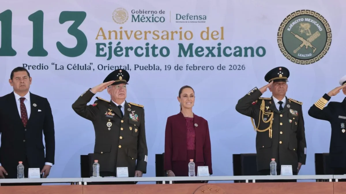 Sheinbaum celebra el Día del Ejército y aprecia la labor de las Fuerzas Armadas