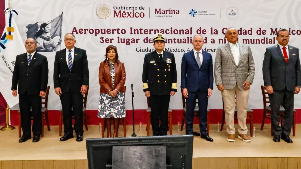 El AICM obtuvo el tercer lugar en puntualidad durante 2025 en la categoría de grandes aeropuertos a nivel mundial, de acuerdo con Cirium.