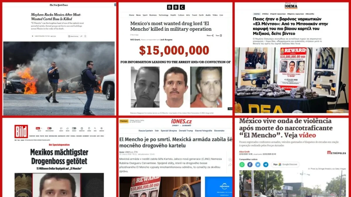 La operación que terminó con la vida de 'El Mencho', generó cobertura en medios internacionales, coincidieron que es un golpe al CJNG.