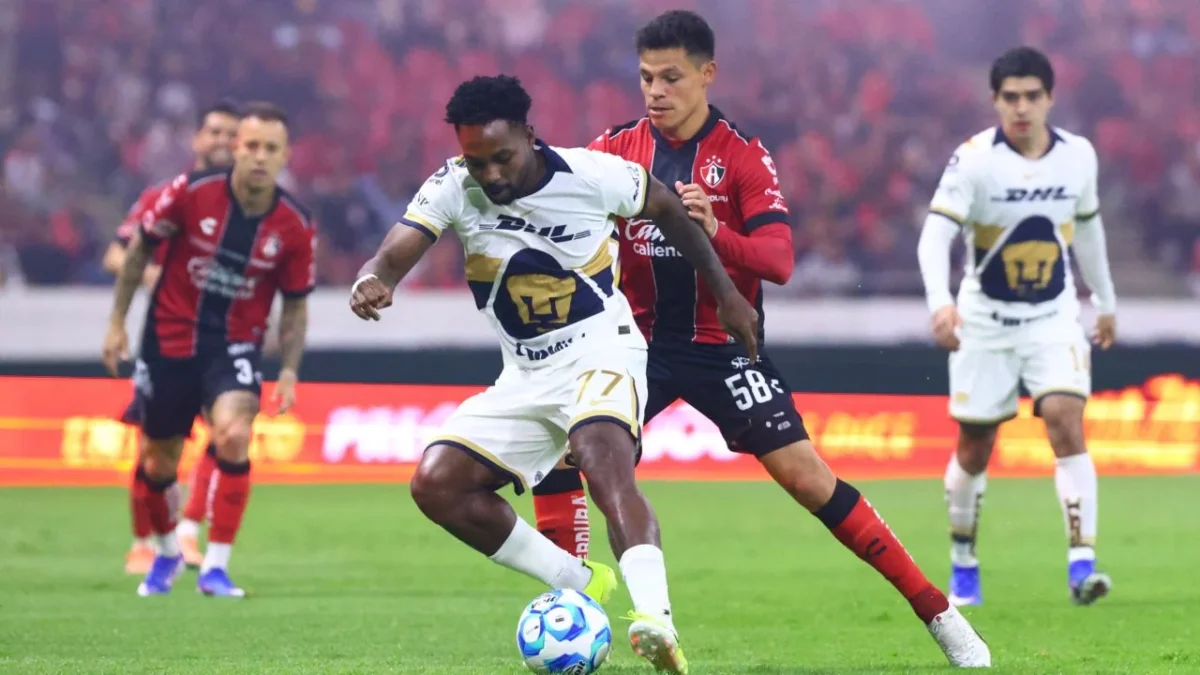 Pumas estuvo a punto de llevarse el triunfo en la jornada 5 del Clausura 2026, pero Atlas rescató un empate que lo deja cuarto de la tabla.
