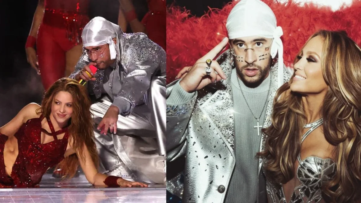 Jennifer Lopez y Shakira compartieron escenario con Bad Bunny en el show de Medio Tiempo del Super Bowl LIV, enviaron un mensaje al cantante.