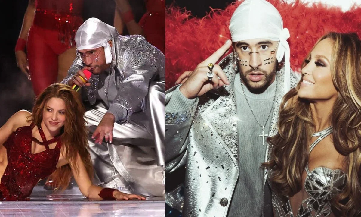 Jennifer Lopez y Shakira compartieron escenario con Bad Bunny en el show de Medio Tiempo del Super Bowl LIV, enviaron un mensaje al cantante.