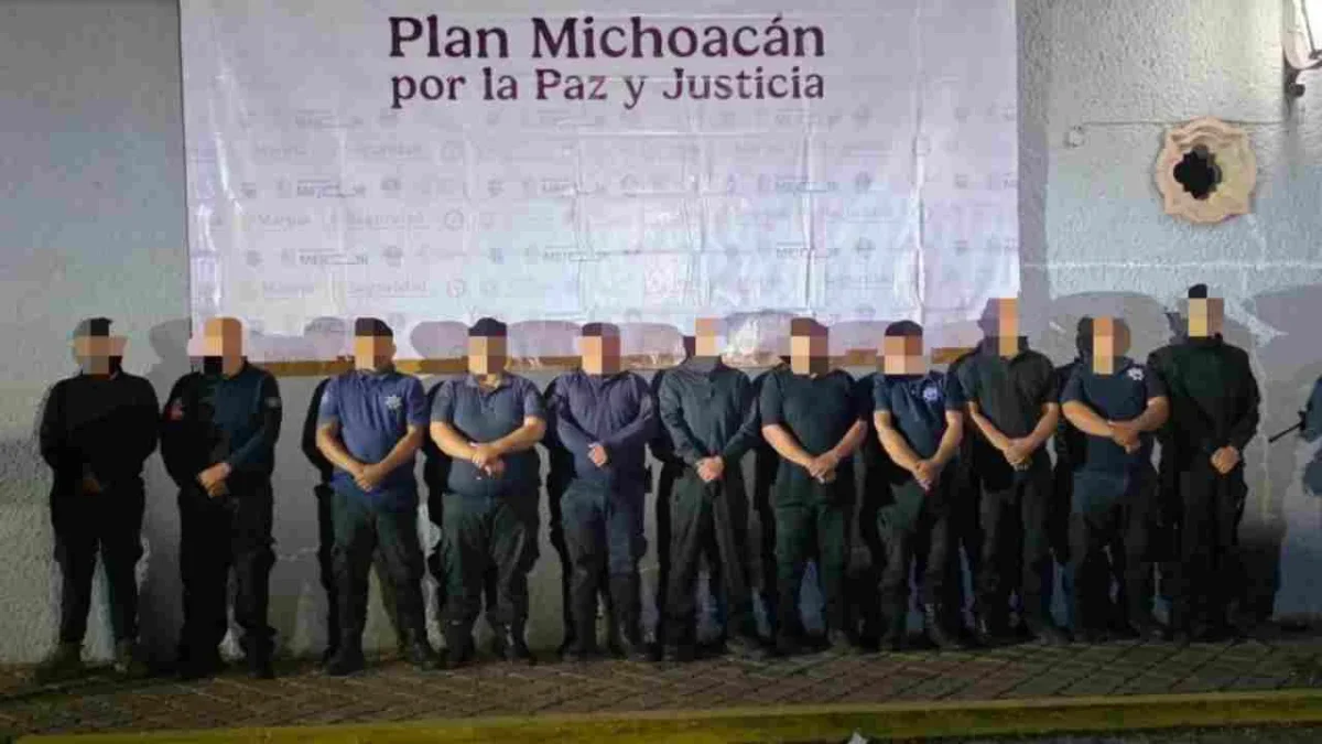 Se informó de la detención de 11 policías de Ecuandureo, entre ellos, el director de la corporación.