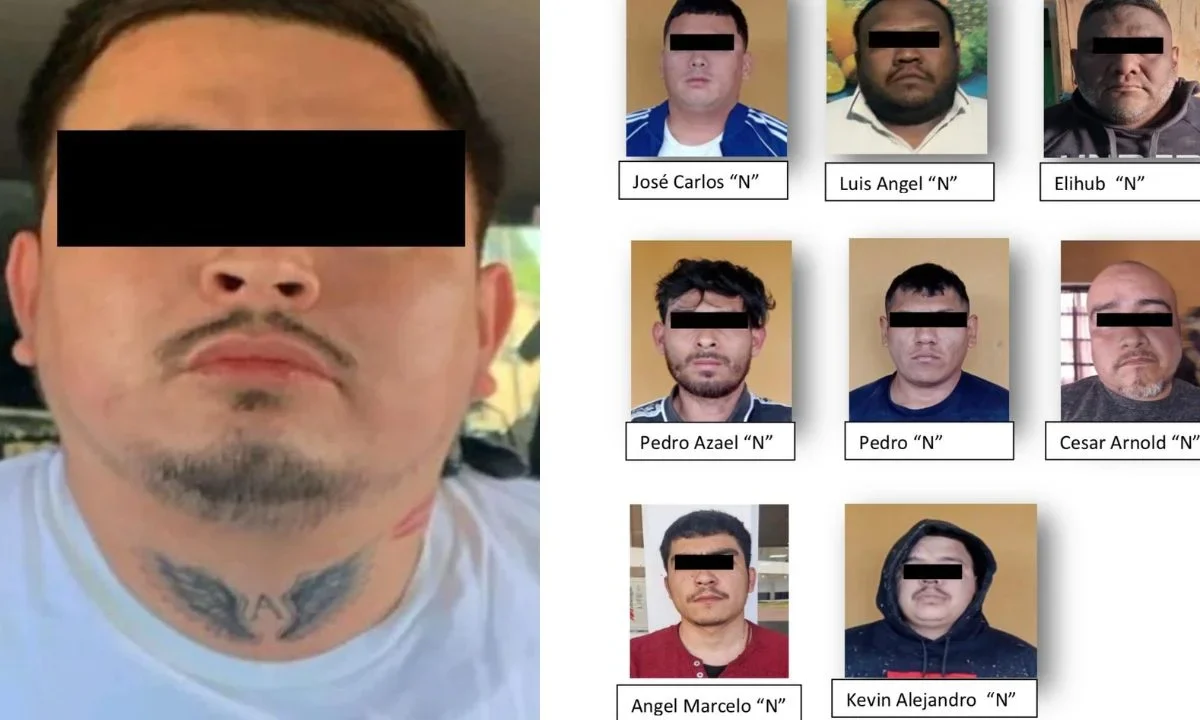 Autoridades federales informaron la captura de Antonio Guadalupe N, alias “El Lexus”, identificado como jefe de la operativa Ranger de la facción Ciclones del Cártel del Golfo, junto con otros ocho presuntos integrantes.