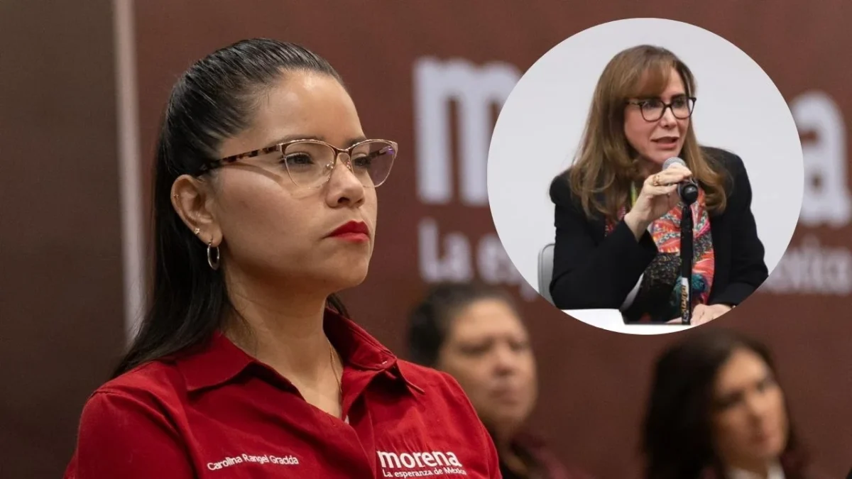 Carolina Rangel, secretaria general del CEN de Morena, expresó su desacuerdo con la postura de la senadora Yeidckol Polevnsky sobre la reforma electoral.