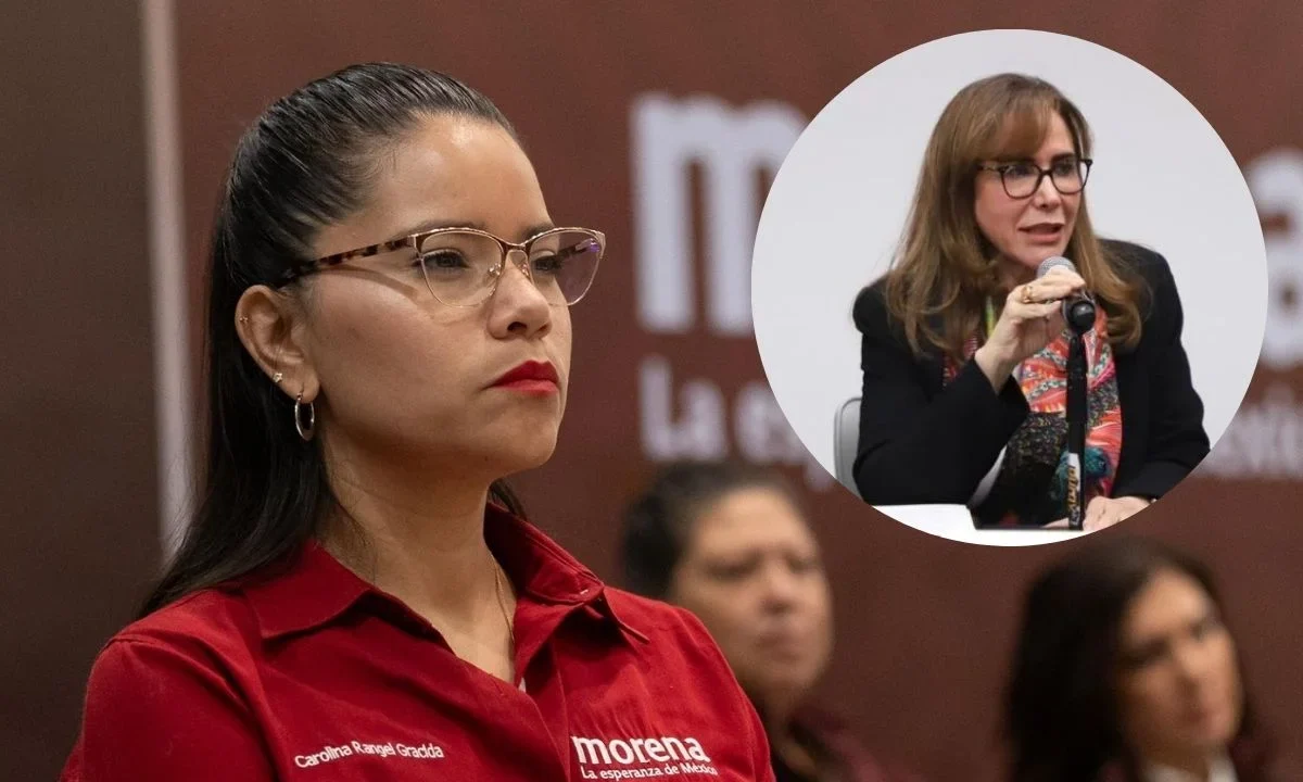 Carolina Rangel, secretaria general del CEN de Morena, expresó su desacuerdo con la postura de la senadora Yeidckol Polevnsky sobre la reforma electoral.