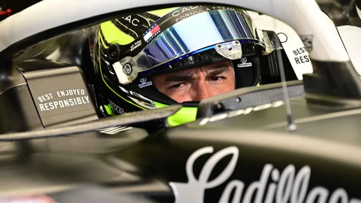 En la segunda semana de ensayos de la Fórmula 1, el mexicano Sergio 'Checo' Pérez, de la escudería Cadillac, quedó último lugar.