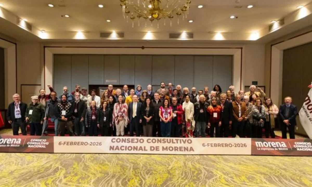 Integrantes del Consejo Consultivo Nacional de Morena durante la Segunda Sesión Ordinaria en la que se plantearon propuestas para fortalecer la estrategia del partido y su dirigencia nacional.