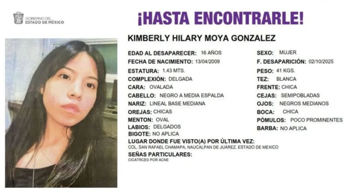 Exige Consejo Técnico de CCH fortalecer acciones para localizar a la alumna Kimberly Moya, desaparecida en Naucalpan.