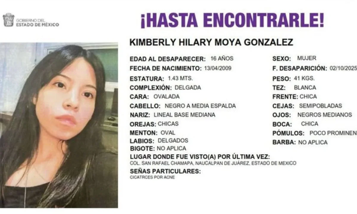 Exige Consejo Técnico de CCH fortalecer acciones para localizar a la alumna Kimberly Moya, desaparecida en Naucalpan.