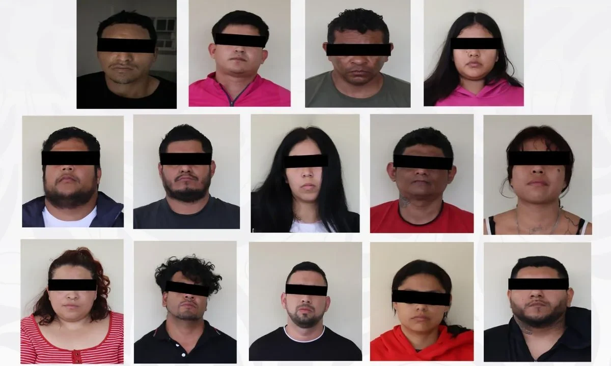 Elementos de fuerzas federales desplegaron un operativo simultáneo en distintos domicilios de Veracruz, donde aseguraron armas, granadas, droga y vehículos, y detuvieron a 14 personas