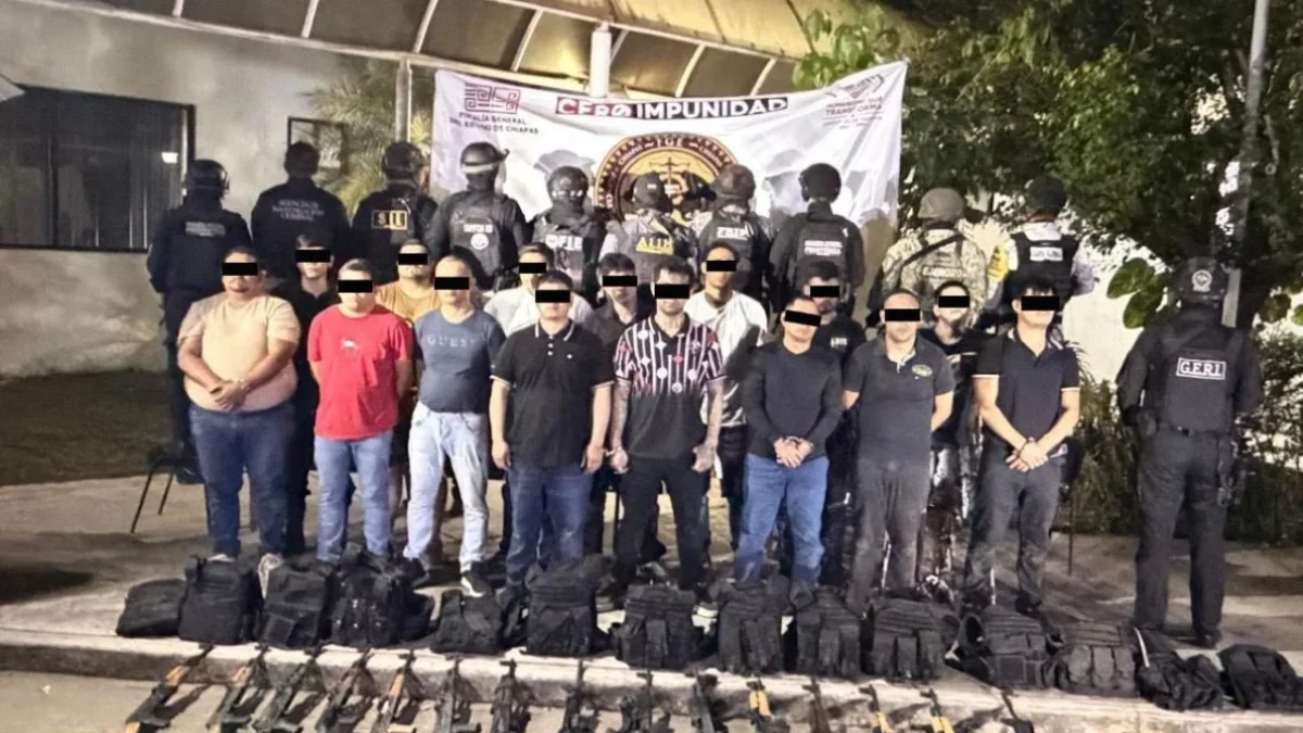 Detienen a 15 presuntos generadores de violencia en Chiapas
