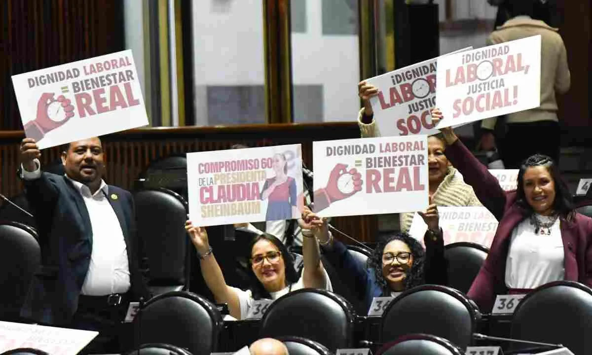 La Cámara de Diputados avaló la reforma laboral que reduce la jornada de 48 a 40 horas hacia 2030, con un día de descanso obligatorio.