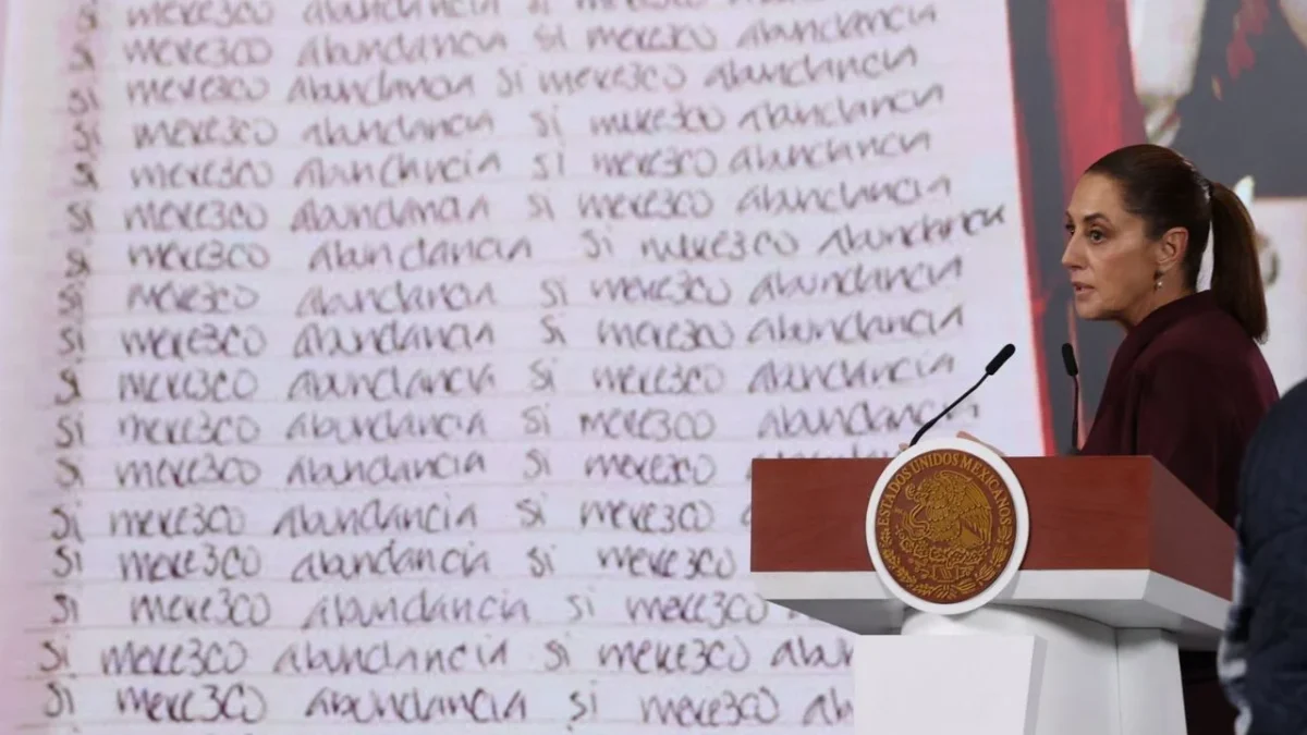 Claudia Sheinbaum cuestionó con qué recursos ha logrado vivir y establecerse en Gran Bretaña por tantos años Karime Macías.