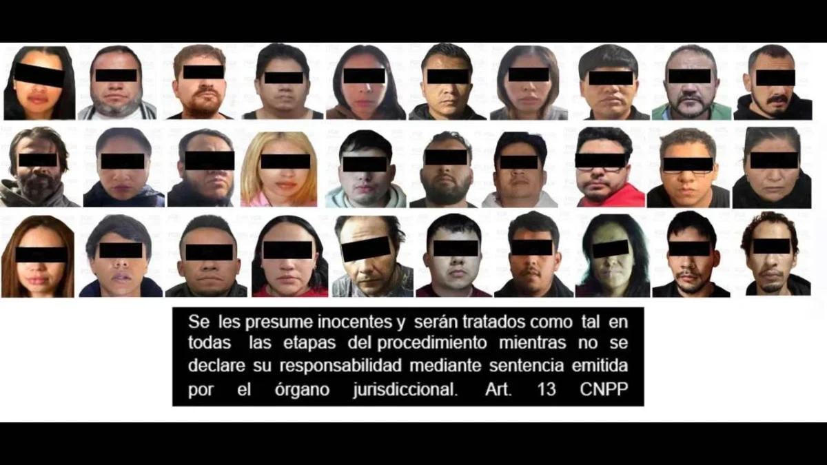 La FGR obtiene vinculación a proceso contra 30 personas por tráfico de drogas y armas, las detenciones se realizaron en Querétaro.