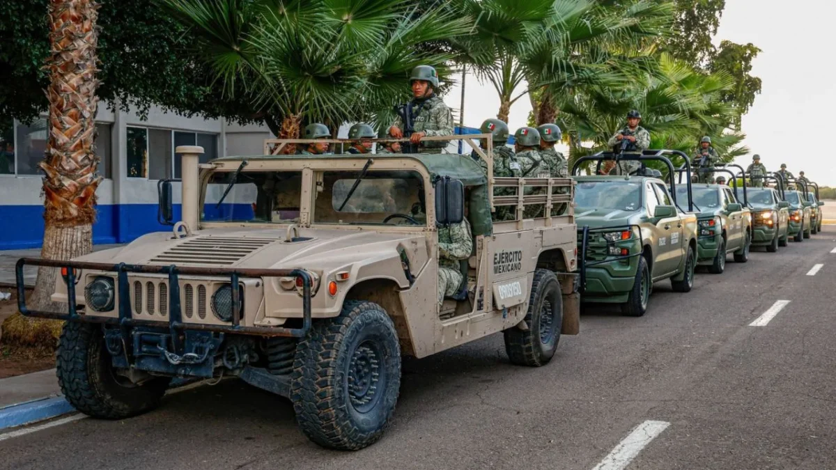 Operativo del Ejército Mexicano en Sinaloa.