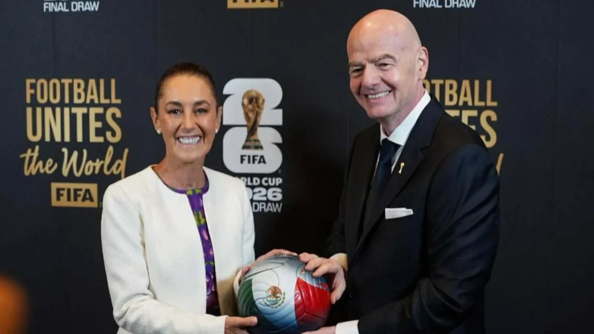 Foto: Cuartoscuro | Claudia Sheinbaum y Gianni Infantino.