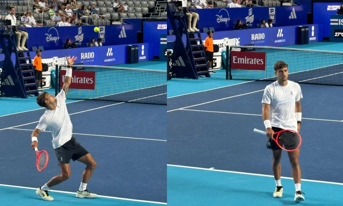 El italiano Flavio Cobolli demostró por qué está en la posición 20 del ranking del ATP y por qué está entre los finalistas del torneo.