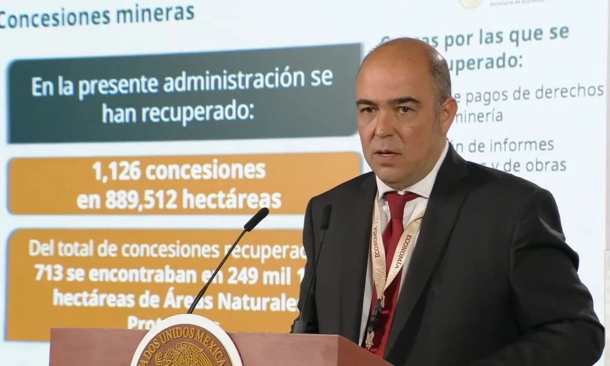 Fernando Aboitiz Saro informó que durante la actual administración se han recuperado mil 126 concesiones mineras que no eran explotadas o no cumplían con el pago de derechos.