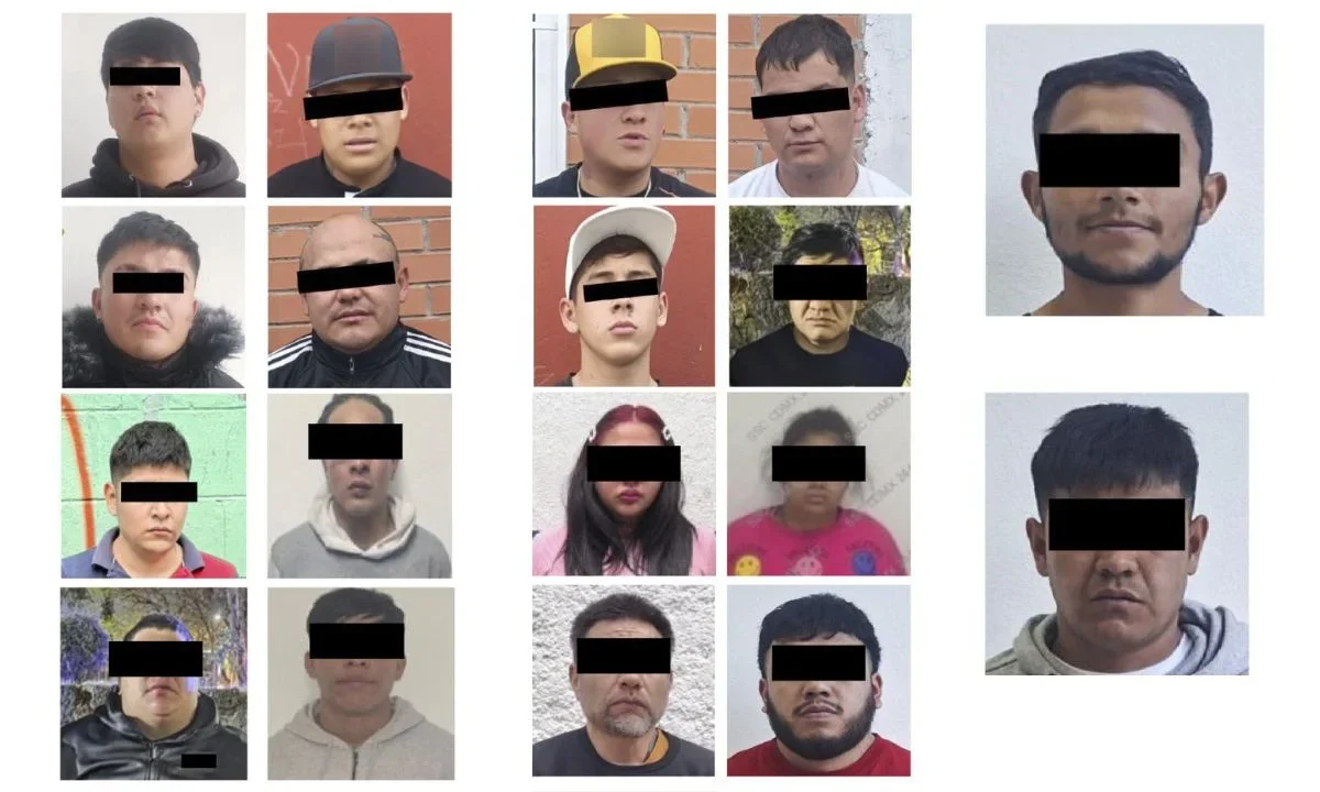 Elementos de la SSC durante operativos contra la extorsión en distintas alcaldías detuvieron a 24 personas en enero de 2026.