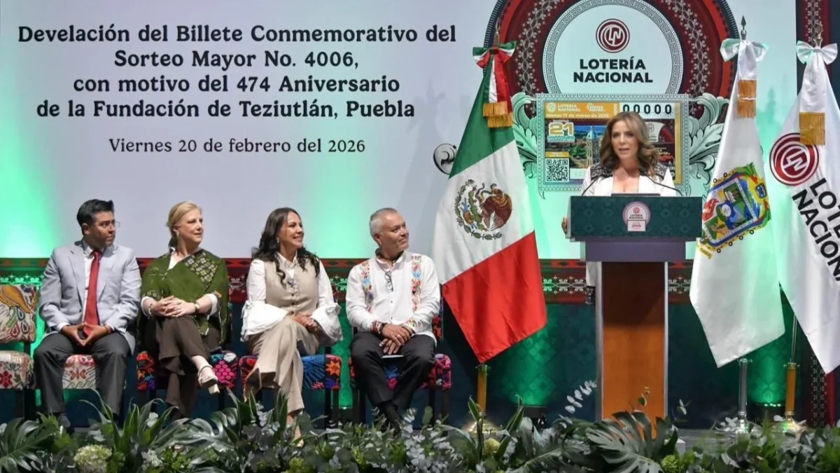 La Lotería Nacional y el Gobierno de Teziutlán, presentaron el billete del sorteo conmemorativo por el 474 Aniversario.