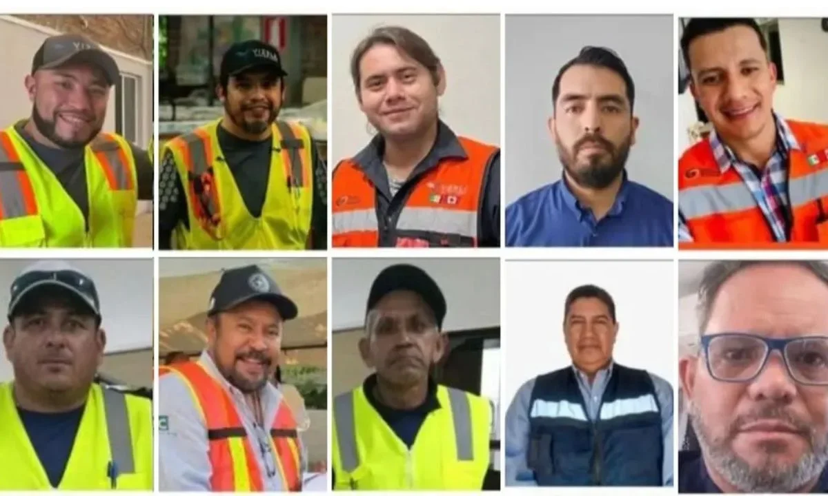 Identifican a cinco de los 10 trabajadores de la minera Vizsla Silver Corp. desaparecidos en el municipio de Concordia, Sinaloa.