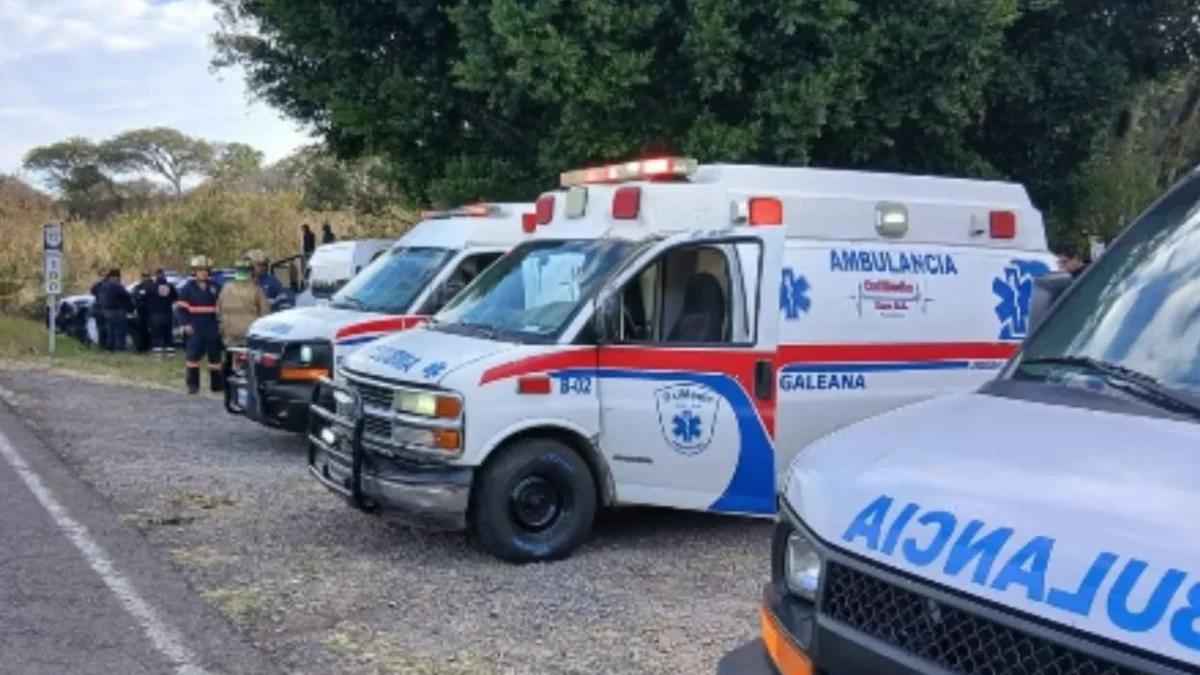 Los primeros reportes indican que el conductor del camión, que salió desde Pénjamo, perdió el control provocando la volcadura de la unidad.