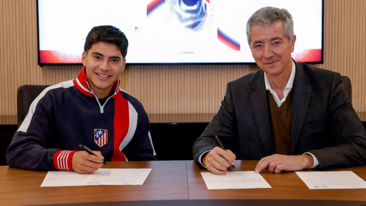‘¡Bienvenido Obed Vargas!’, así recibió el Atlético de Madrid al jugador mexicano quien estará en el club español hasta el 2030.