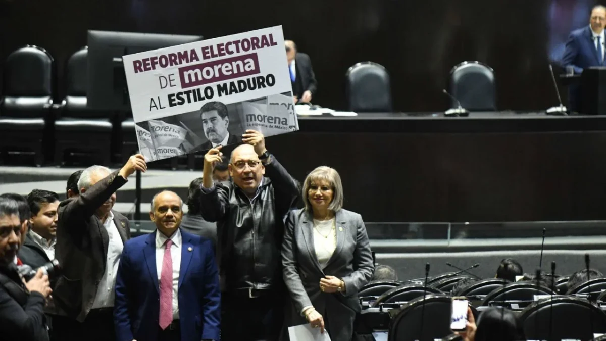 La oposición rechazo la reforma electoral y advirtió la falta de candados para combatir el crimen organizado en los procesos electorales.