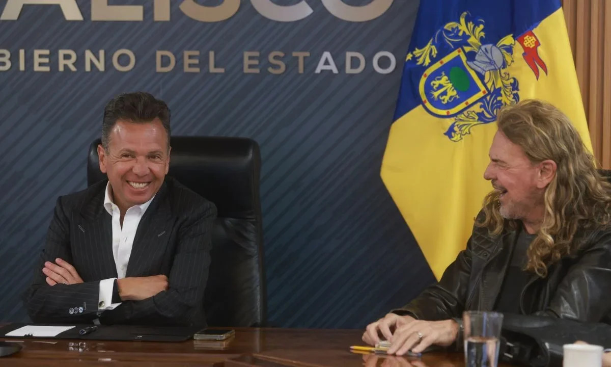 Pablo Lemus Navarro se reunió con Fher Olvera, líder de Maná, para coordinar una sorpresa en Jalisco de cara al Mundial 2026.