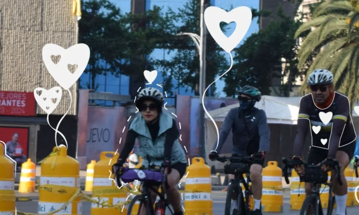 Llega el primer Paseo Nocturno del año con motivo del Amor y la Amistad, con una rodada de 22 kilómetros por calles emblemáticas de la Ciudad de México.