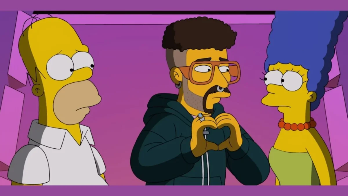 Los Simpson enviaron un mensaje de felicitación a Bad Bunny previo a su presentación en el Super Bowl